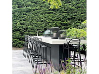 Riverdale windlicht oly 30cm zwart (2x) - afbeelding 1 van  7