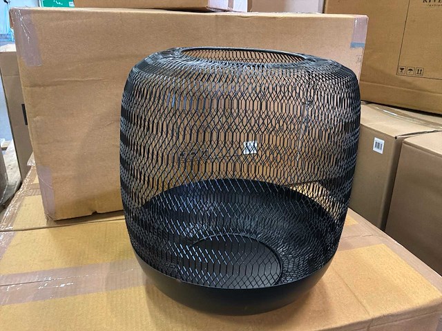 Riverdale windlicht oly 30cm zwart (4x) - afbeelding 3 van  7