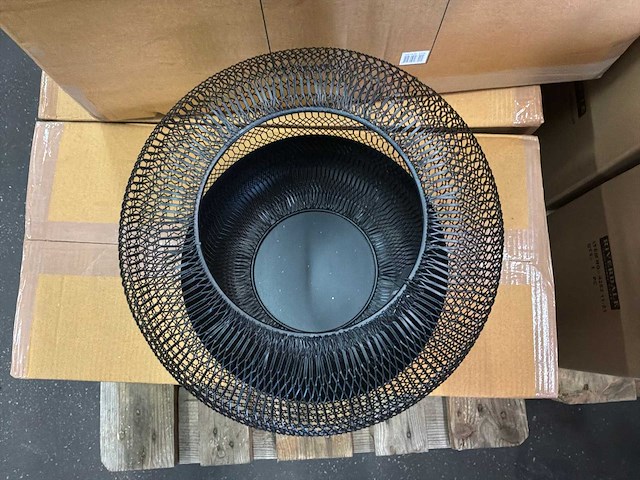 Riverdale windlicht oly 30cm zwart (4x) - afbeelding 6 van  7