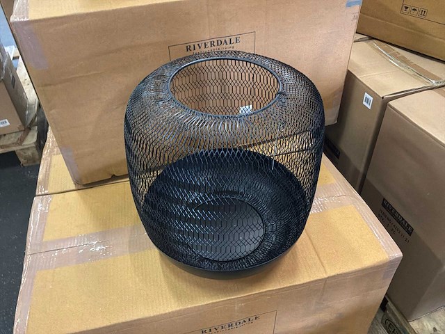 Riverdale windlicht oly 30cm zwart - afbeelding 5 van  7