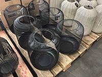 Riverdale windlicht oly 42 cm zwart (3x) - afbeelding 4 van  6