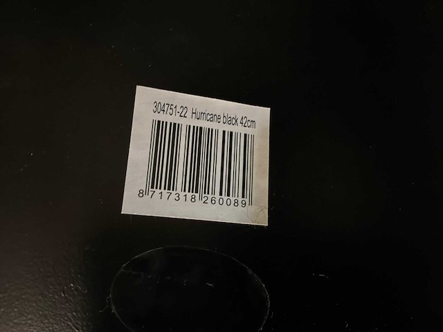 Riverdale windlicht oly 42 cm zwart (3x) - afbeelding 6 van  6