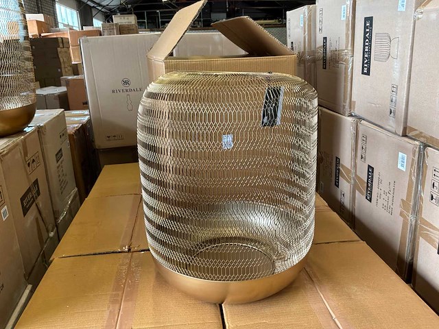 Riverdale windlicht oly 42cm goud - afbeelding 1 van  5