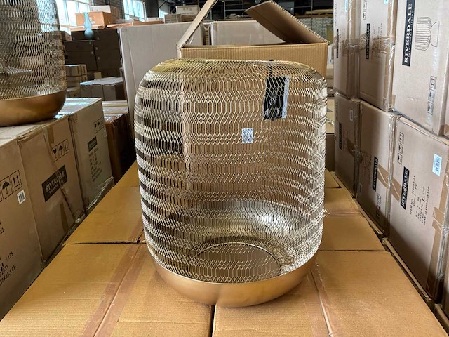 Riverdale windlicht oly 42cm goud - afbeelding 2 van  5