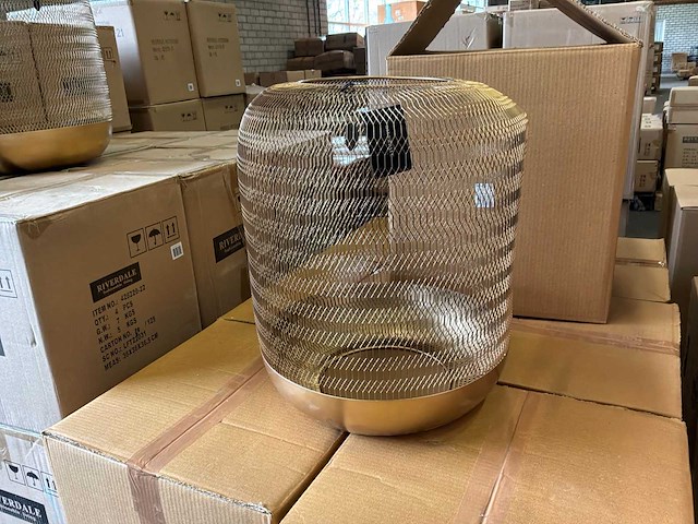 Riverdale windlicht oly 42cm goud - afbeelding 1 van  6