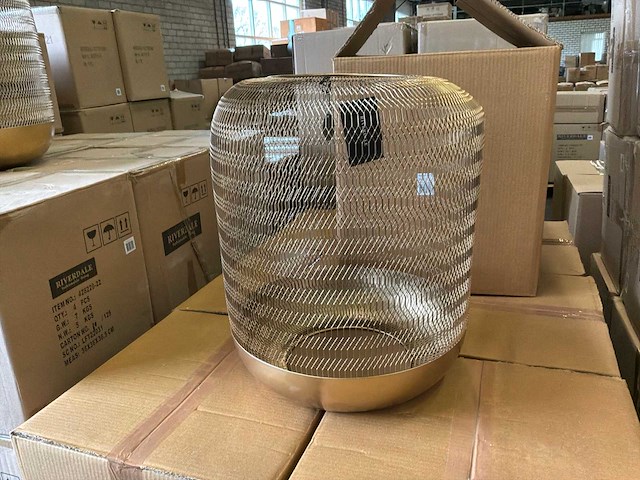 Riverdale windlicht oly 42cm goud - afbeelding 2 van  6