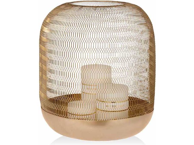 Riverdale windlicht oly 42cm goud - afbeelding 3 van  3