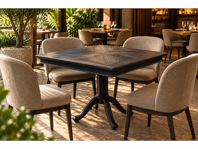 Riviera maison - belvedere - houten tafel (2x) - afbeelding 1 van  6