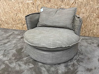Riviera maison alcudia draaibare lounge fauteuil - afbeelding 7 van  11