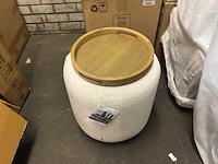 Rivièra maison babylon poef/bijzettafel - afbeelding 2 van  5