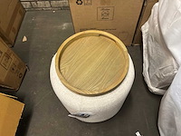 Rivièra maison babylon poef/bijzettafel - afbeelding 3 van  5