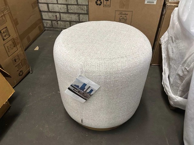 Rivièra maison babylon poef/bijzettafel - afbeelding 5 van  5