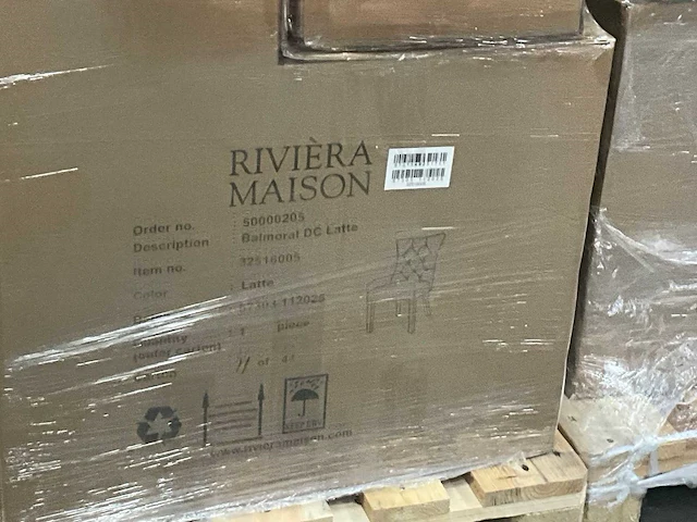 Rivièra maison balmoral mohair eetkamerstoel (5x) - afbeelding 8 van  8