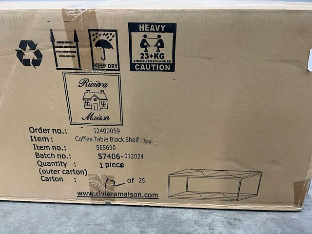 Rivièra maison black salontafel - afbeelding 2 van  10