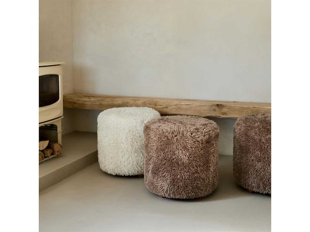 Rivièra maison bowery poodle poef (2x) - afbeelding 2 van  4