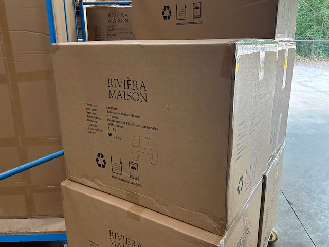 Rivièra maison brera voetenbankje - afbeelding 5 van  5