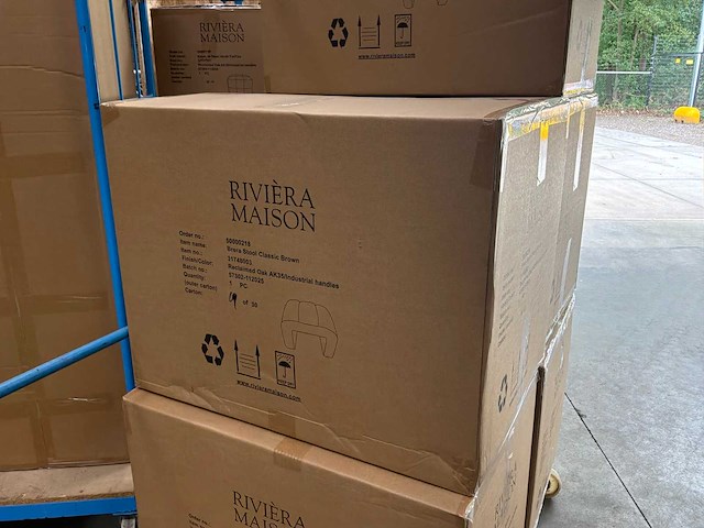 Rivièra maison brera voetenbankje - afbeelding 3 van  3