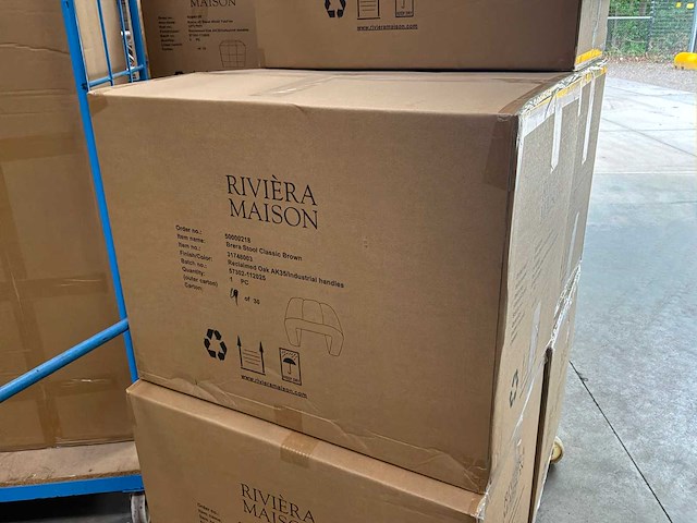 Rivièra maison brera voetenbankje - afbeelding 4 van  4