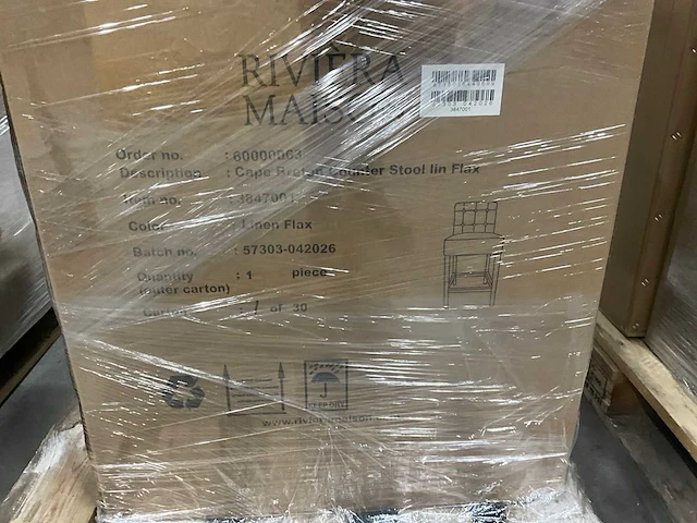 Rivièra maison cape breton barstoel (2x) - afbeelding 5 van  6