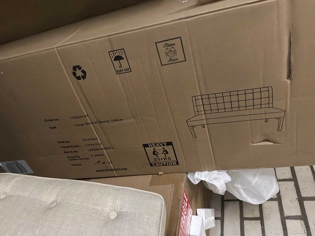 Rivièra maison cape breton eetkamerbank - afbeelding 3 van  7