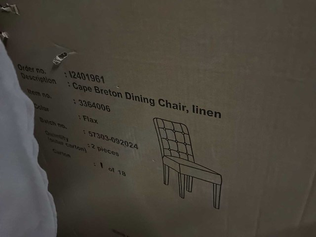 Rivièra maison cape breton eetkamerstoel (3x) - afbeelding 2 van  8