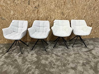 Riviera maison carnaby dac draaibare eetkamerstoel (5x)