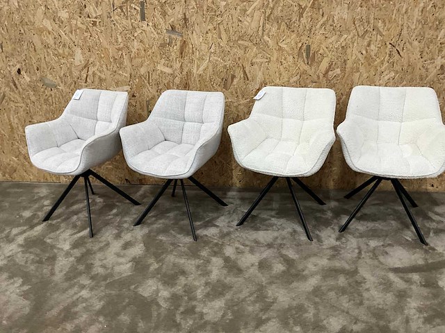 Riviera maison carnaby dac draaibare eetkamerstoel (5x) - afbeelding 5 van  11