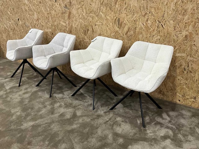 Riviera maison carnaby dac draaibare eetkamerstoel (5x) - afbeelding 7 van  11
