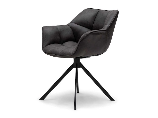 Riviera maison carnaby dac pellini draaibare eetkamerstoel (4x) - afbeelding 1 van  7