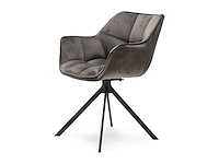 Riviera maison carnaby dac vel draaibare eetkamerstoel (4x)