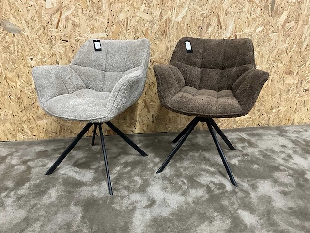 Riviera maison carnaby draaibare eetkamerstoel (2x) - afbeelding 2 van  8