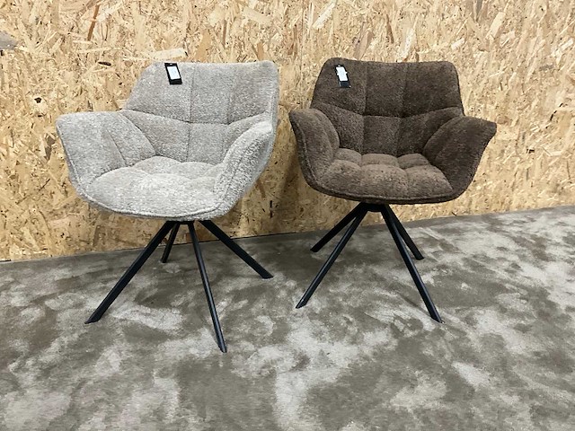 Riviera maison carnaby draaibare eetkamerstoel (2x) - afbeelding 3 van  8