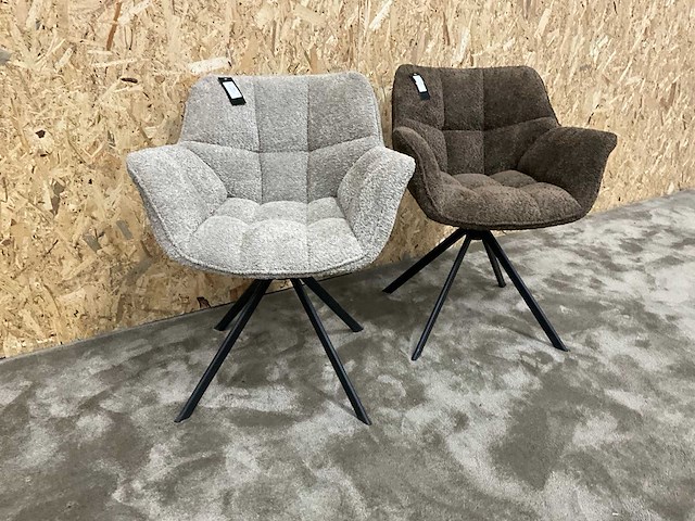 Riviera maison carnaby draaibare eetkamerstoel (2x) - afbeelding 5 van  8