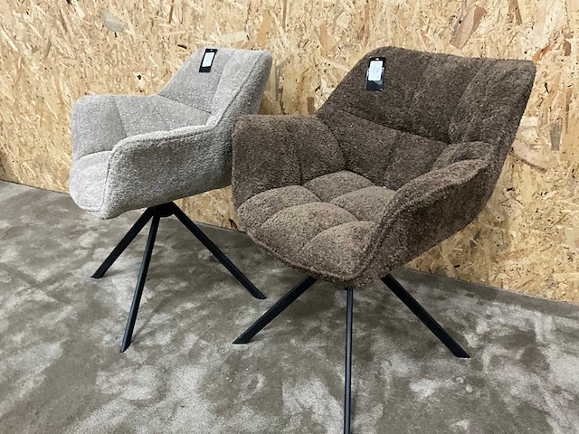 Riviera maison carnaby draaibare eetkamerstoel (2x) - afbeelding 7 van  8