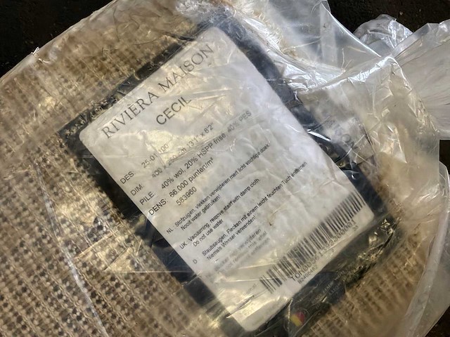 Rivièra maison cecil vloerkleed cream 400x250 - afbeelding 4 van  5