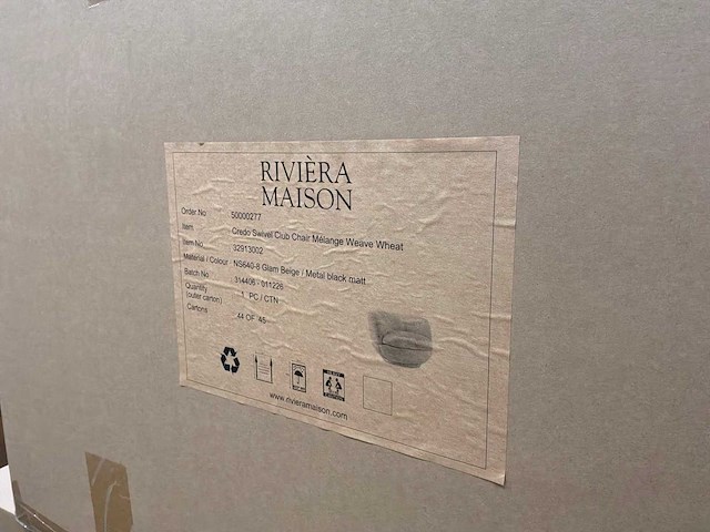 Rivièra maison credo draaifauteuil - afbeelding 7 van  7