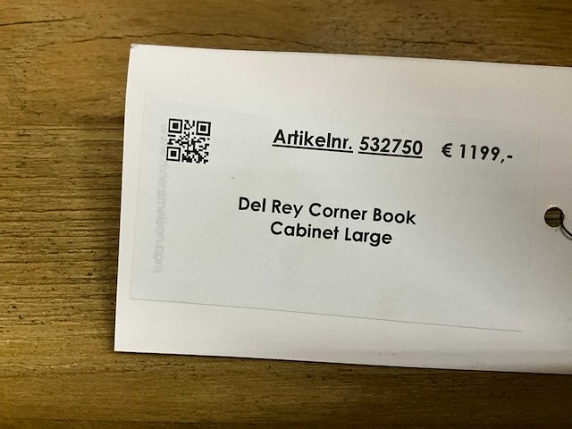 Riviera maison del rey boekenkast hoekmodel - afbeelding 4 van  4