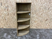 Riviera maison del rey boekenkast hoekmodel - afbeelding 1 van  4