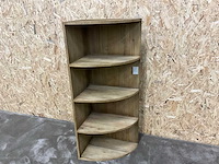 Riviera maison del rey boekenkast hoekmodel - afbeelding 2 van  4