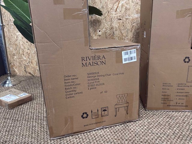 Rivièra maison diverse eetkamerstoelen (4x) - afbeelding 3 van  6