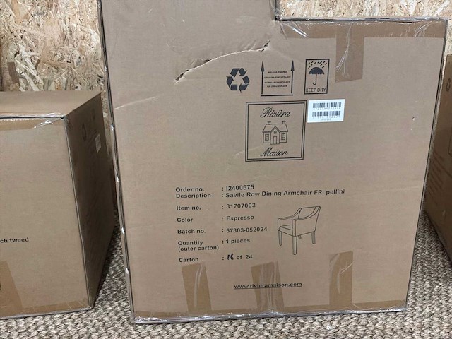 Rivièra maison diverse eetkamerstoelen (4x) - afbeelding 5 van  6