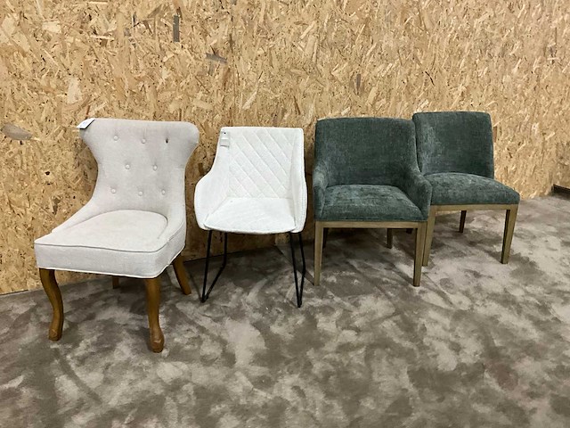 Riviera maison diverse eetkamerstoelen (4x) - afbeelding 8 van  15