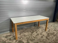 Rivièra maison eetkamertafel met marmerenblad - afbeelding 2 van  11