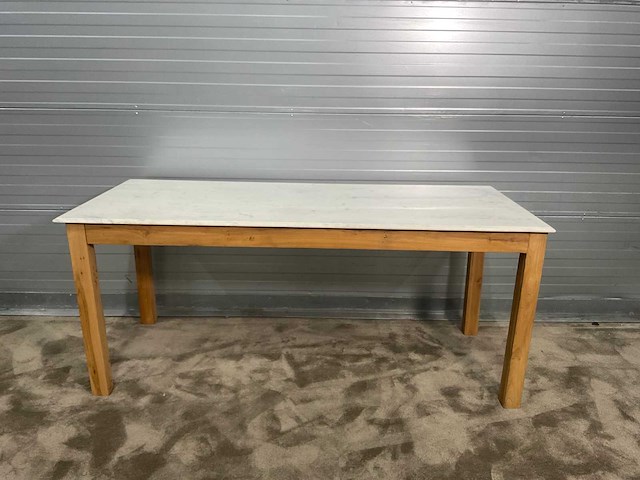 Rivièra maison eetkamertafel met marmerenblad - afbeelding 6 van  11