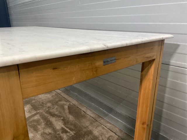 Rivièra maison eetkamertafel met marmerenblad - afbeelding 10 van  11