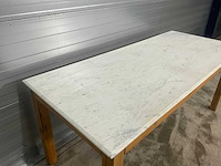 Rivièra maison eetkamertafel met marmerenblad - afbeelding 1 van  6