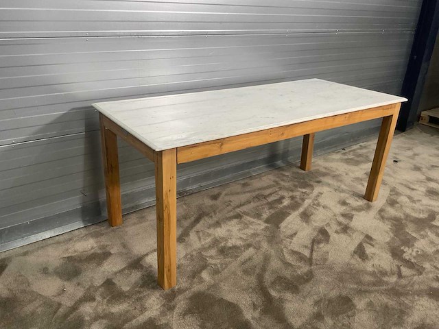 Rivièra maison eetkamertafel met marmerenblad - afbeelding 4 van  6