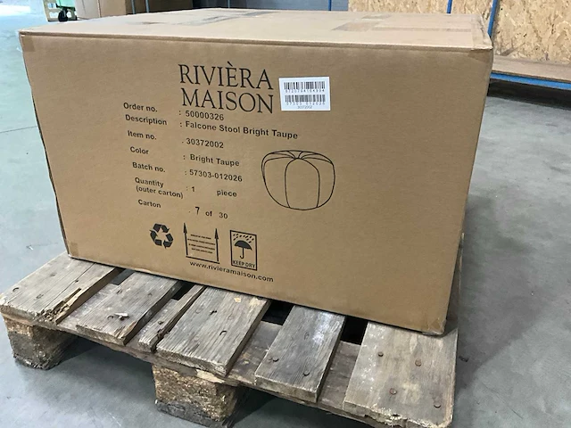 Rivièra maison falcone poef - afbeelding 5 van  5