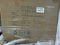 Rivièra maison firenze verrijdbare eetkamerstoel (2x) - afbeelding 3 van  8