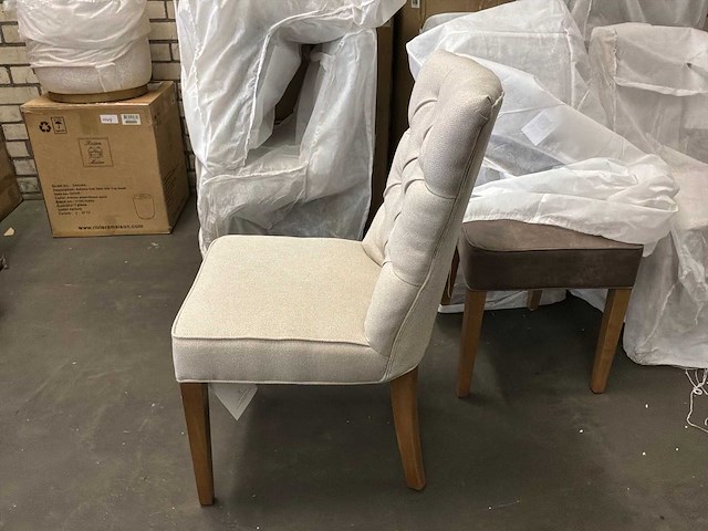 Rivièra maison flax eetkamerstoel (3x) - afbeelding 6 van  8